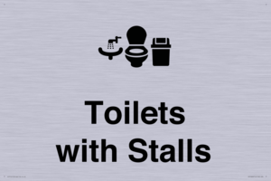Toilets: Stalls and Wash Basin with Sanitary Bin